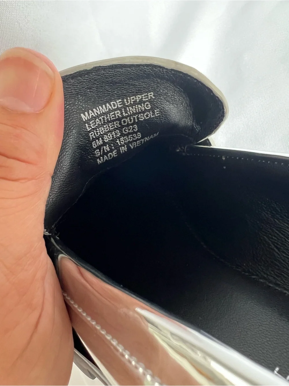 Tory Burch Silver Metallic Lug Sole Penny Loafers
